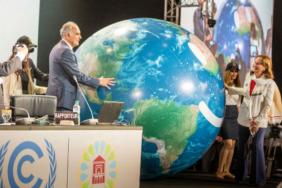 El presidente de la COP 22 y ministro de Asuntos Exteriores de Marruecos, Salaheddine Mezouar, en la inauguración de la conferencia de la ONU. Foto: UNFCCC