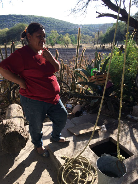 El agua del pozo no es potable. Foto: Agustín Galo Samario. 