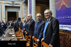 El rector general de la UG, José Manuel Cabrera refrendó el compromiso de asumir el reto de participar de manera activa y relevante en el Festival Internacional Cervantino a través de sus grupos artísticos, de sus instituciones culturales y de sus espacios.