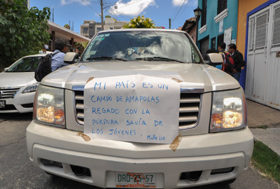 Alrededor de un centenar de personas despidieron a Nadia en su pueblo, Comitán.