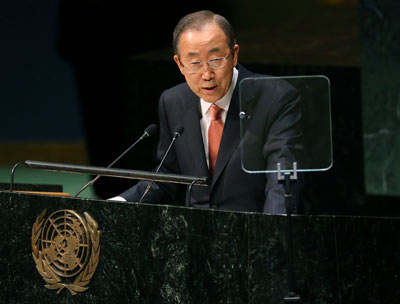 La lucha contra el ébola es una “alta prioridad” para la ONU, admitió Ban-Ki-moon.