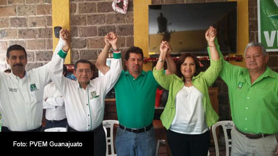 Sánchez Galán contendió por la alcaldía  bajo las siglas del PVEM. 