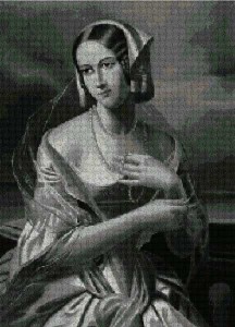 mujer_collar_perlas_punto_de_cruz